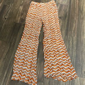 Chevron Wide Leg Pants